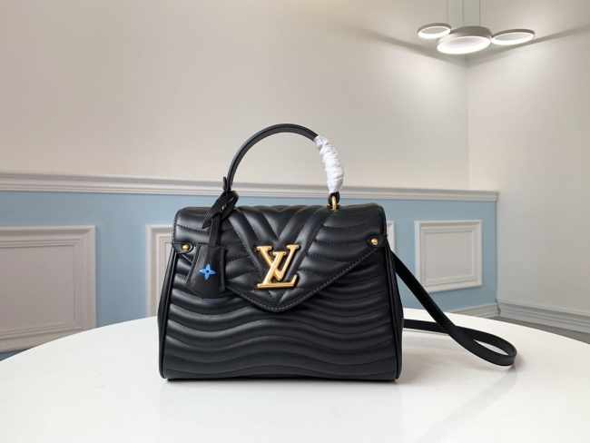 LV NEW WAVE TOP HANDLE HANDBAG Silky calfskin Black - 1