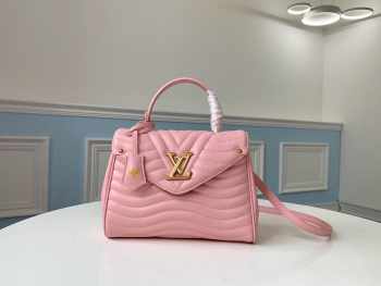 LV NEW WAVE TOP HANDLE HANDBAG Silky calfskin Pink