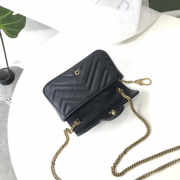 Gucci Super Mini GG Marmont Bag 17CM Black - 5