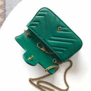 Gucci Super Mini GG Marmont Bag 17CM Green - 5