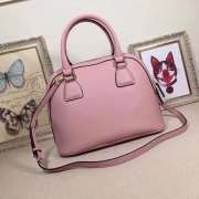 Gucci GG Charm Pink Leather Medium Convertible Dome Bag 449662 - 2