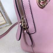 Gucci GG Charm Pink Leather Medium Convertible Dome Bag 449662 - 4