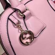 Gucci GG Charm Pink Leather Medium Convertible Dome Bag 449662 - 5