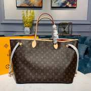 Louis Vuitton Neverfull Monogram GM M41180 with rose red - 1