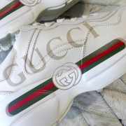 Gucci Distressed leather horny retro running shoes - 2