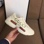 Gucci Distressed leather horny retro running shoes 001 - 2