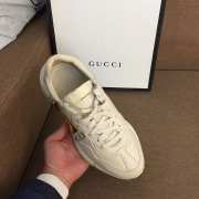 Gucci Distressed leather horny retro running shoes 001 - 3