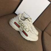 Gucci Distressed leather horny retro running shoes 001 - 5