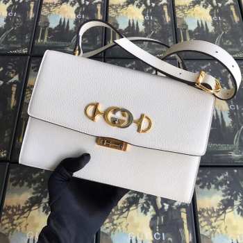 GUCCI ZUMI GRAINY LEATHER SMALL SHOULDER BAG