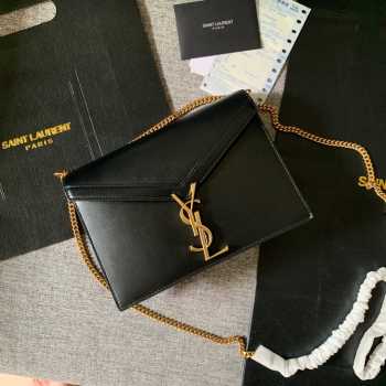 YSL Calfskin chain bag Black