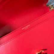 YSL Calfskin chain bag Red - 6