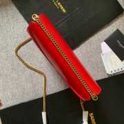 YSL Calfskin chain bag Red - 5