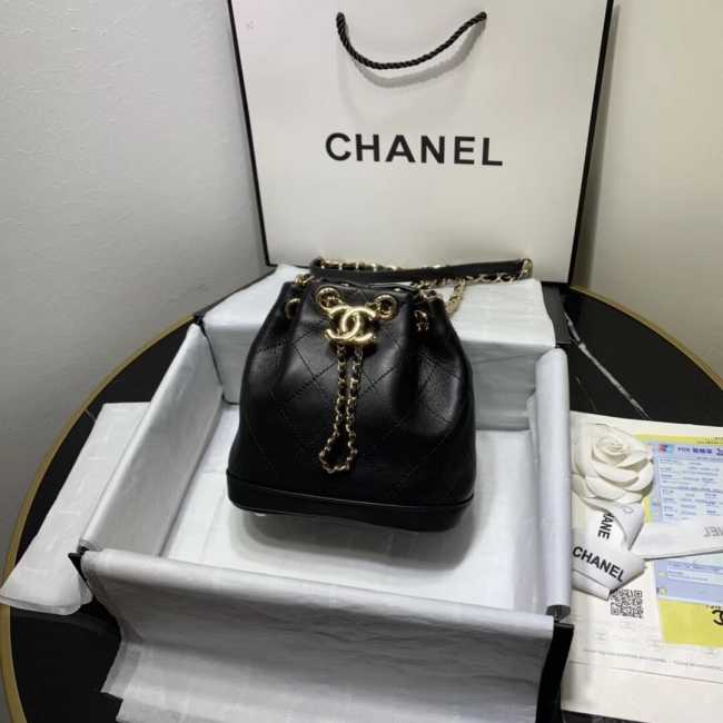 Chanel Bucket Chain Bag 16cm Black - 1