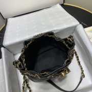 Chanel Bucket Chain Bag 16cm Black - 3