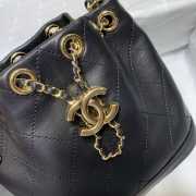 Chanel Bucket Chain Bag 16cm Black - 5