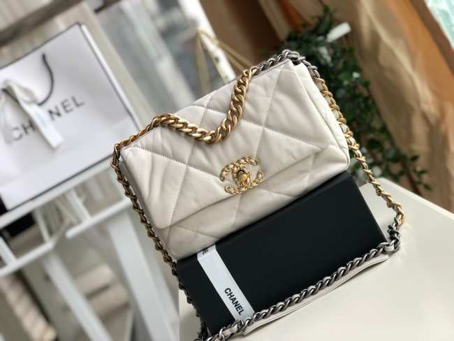 Chanel 19 Bag 26cm White - 1