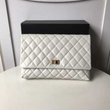 Chanel Palm print calfskin clutch bag