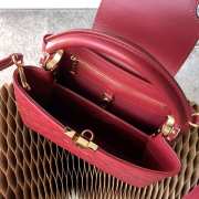 LV Capucines Monogram handbag 27CM Red - 5