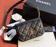 Chanel 19 Lambskin Waist Bag Black 17cm - 1