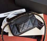 Chanel 19 Lambskin Waist Bag Black 17cm - 2