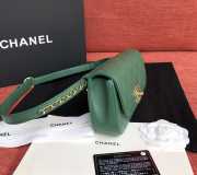 Chanel 19 Lambskin Waist Bag Green 17cm - 2