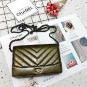 Chanel Chevron Crinkled Calfskin Gabrielle Woc bag - 1