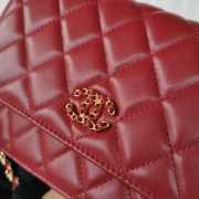 CHANEL Woc Chain wallet Red - 6