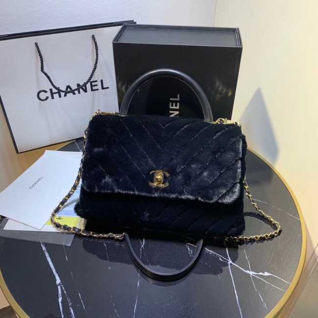 Chanel Coco Handle Bag 28cm Black - 1