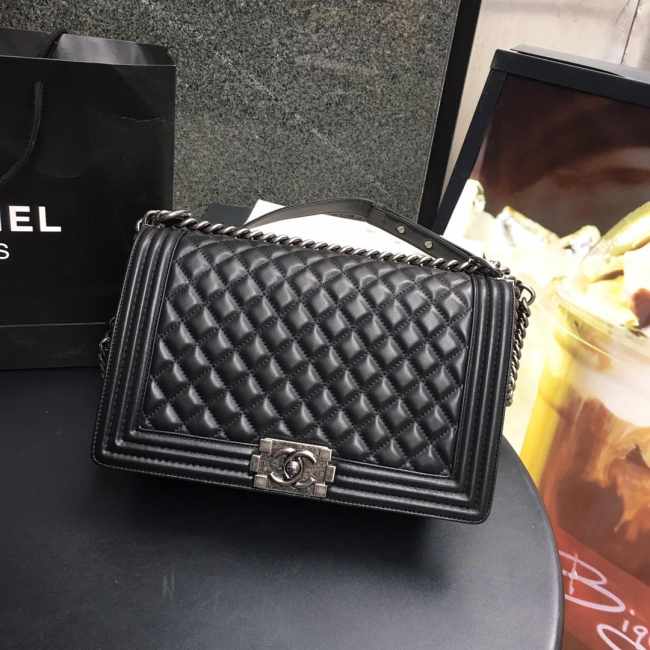 Chanel Leboy Lambskin 28cm silver hardware - 1