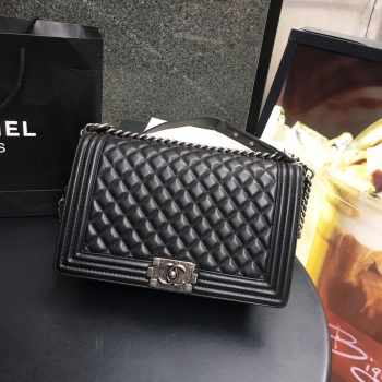 Chanel Leboy Lambskin 28cm silver hardware