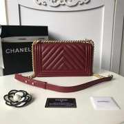 Chanel Leboy Caviar 25cm Wine Red - 2