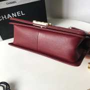 Chanel Leboy Caviar 25cm Wine Red - 3