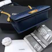 Chanel Leboy Caviar Blue with Gold Hardware 25cm - 3