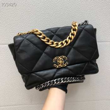 Chanel 19 Bag 30cm Black AS1161 