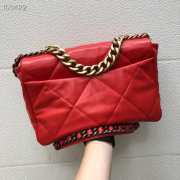 Chanel 19 Bag Red 30cm AS1161  - 5