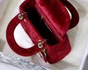 Lady Dior Mini Bag 17cm Red - 2