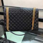 YSL Envelope Large Bag black gold hardware - 4