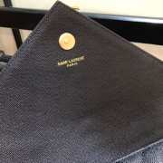 YSL Envelope Large Bag black gold hardware - 6