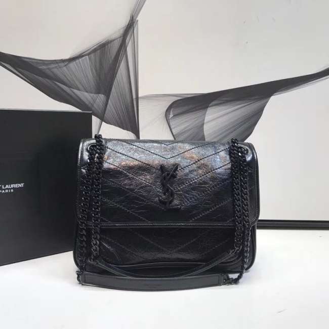 YSL Niki Bag Black 28cm - 1