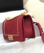 Chanel Leboy Bag Red with Gold Hardware 25cm - 5