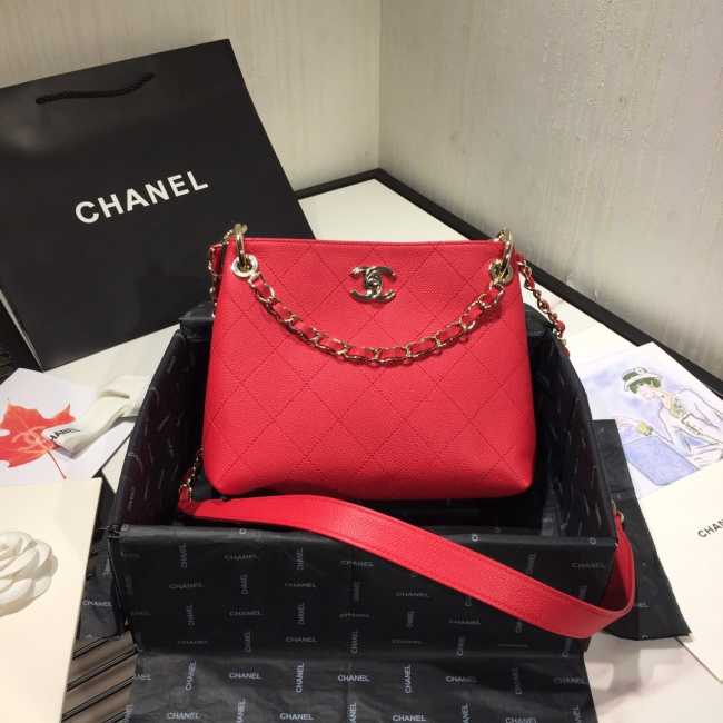 Chanel Hobo Bag AS1461 Red - 1