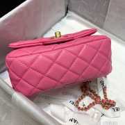 Chanel Mini Flap Bag 17cm Pink - 6