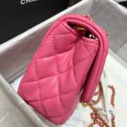 Chanel Mini Flap Bag 17cm Pink - 4