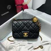 Chanel Mini Flap Bag 17cm Black - 1