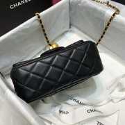 Chanel Mini Flap Bag 17cm Black - 4