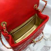 Chanel Mini Flap Bag 17cm Red - 2