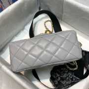 Chanel Mini Flap Bag 17cm Gray - 3