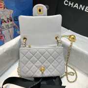 Chanel Mini Flap Bag 17cm Gray - 2