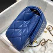 Chanel Mini Flap Bag 17cm Blue - 5