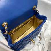 Chanel Mini Flap Bag 17cm Blue - 2